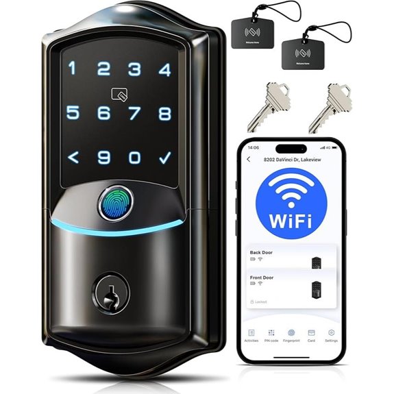 Veise VE027 Smart Wi-Fi Lock with Fingerprint & App