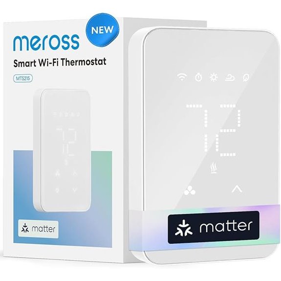 Meross Matter WiFi Smart Thermostat for Baseboard Heating