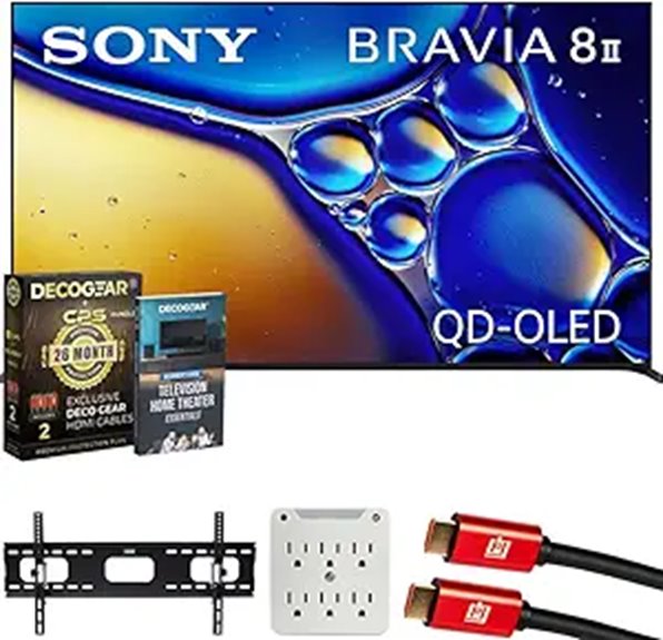 Sony BRAVIA 8 II 55 QD-OLED 4K HDR TV Bundle