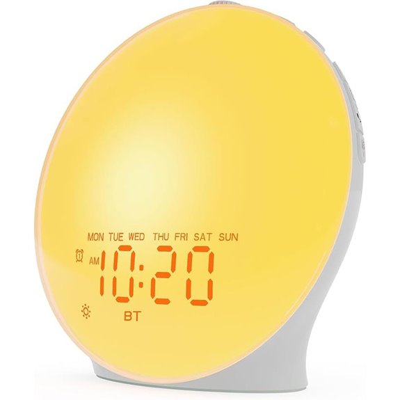 JALL Sunrise Alarm Clock with Sounds NightLights Bluetooth
