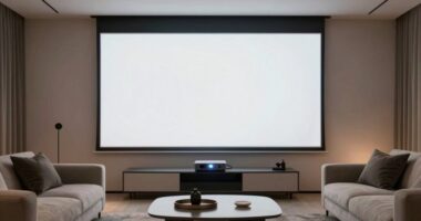 top 15 living room projector screens