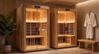 top two person infrared saunas