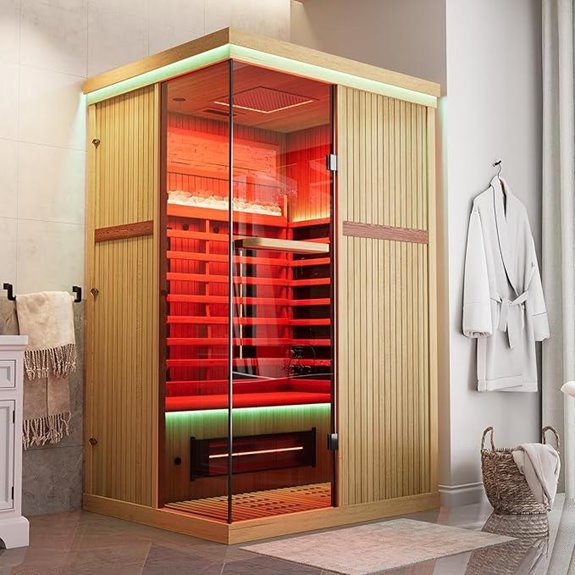 MEISSALIVVE 2-Person Infrared Sauna with Bluetooth