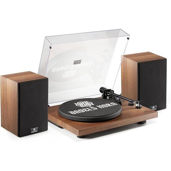 ANGELS HORN Vinyl Record Player with Bluetooth Speakers