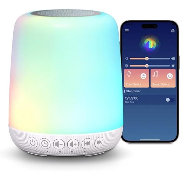 White Noise Sound Machine with Lights & App Control