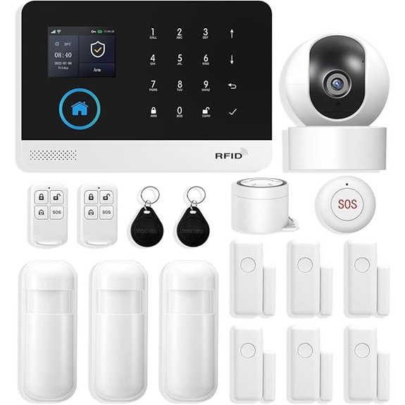 WiFi 2MP Home Security Camera System (17 pcs)