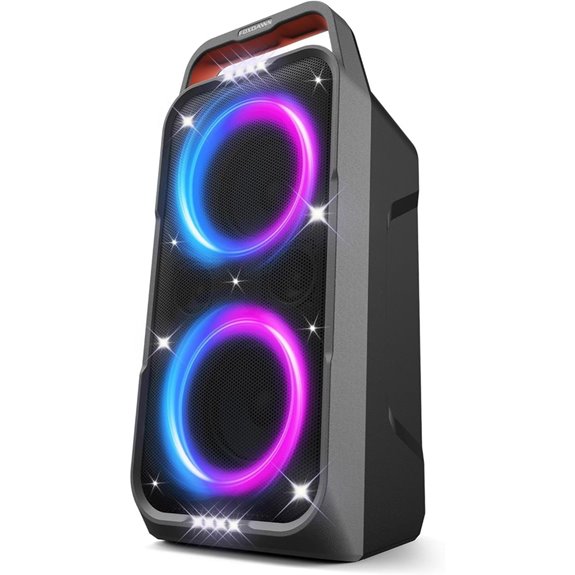 Portable Bluetooth Speaker with Bass & LED Light