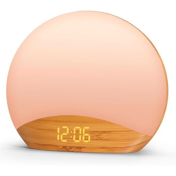 REACHER Wood Grain Alarm Clock & Sound Machine