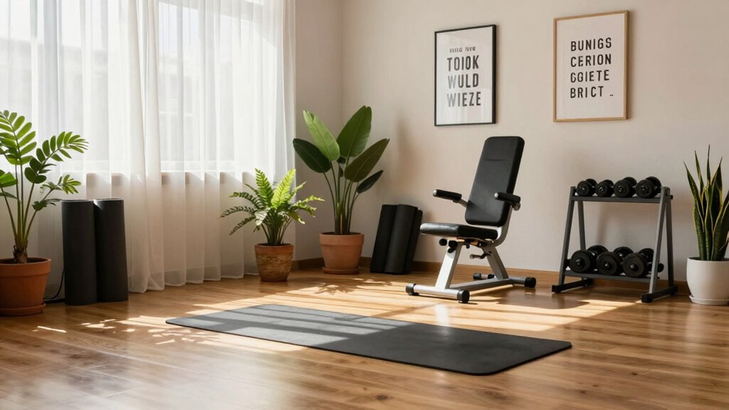 calm intentional workout sanctuary