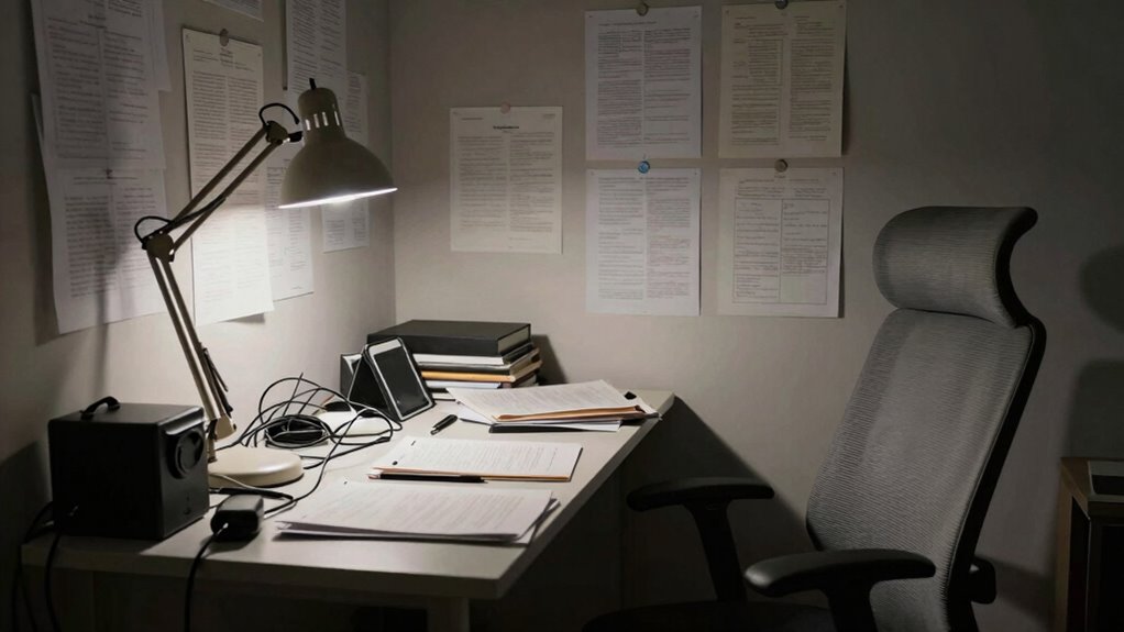 calm organized ergonomic workspace