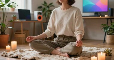 calm routine mindful self care