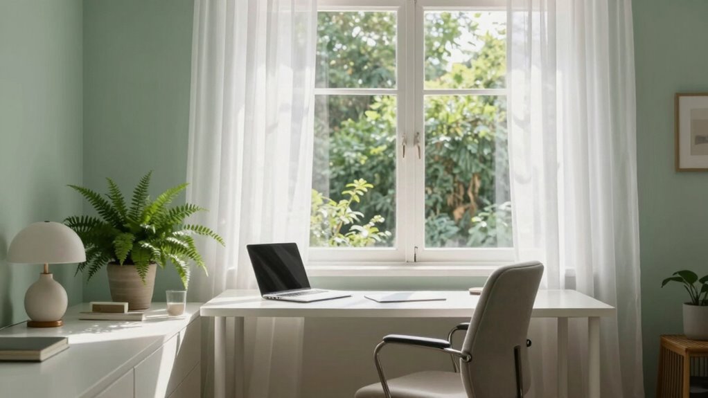 calming colors and light