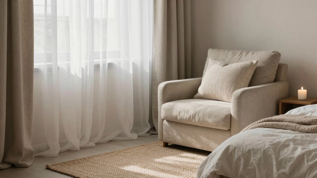comfortable calming bedroom design