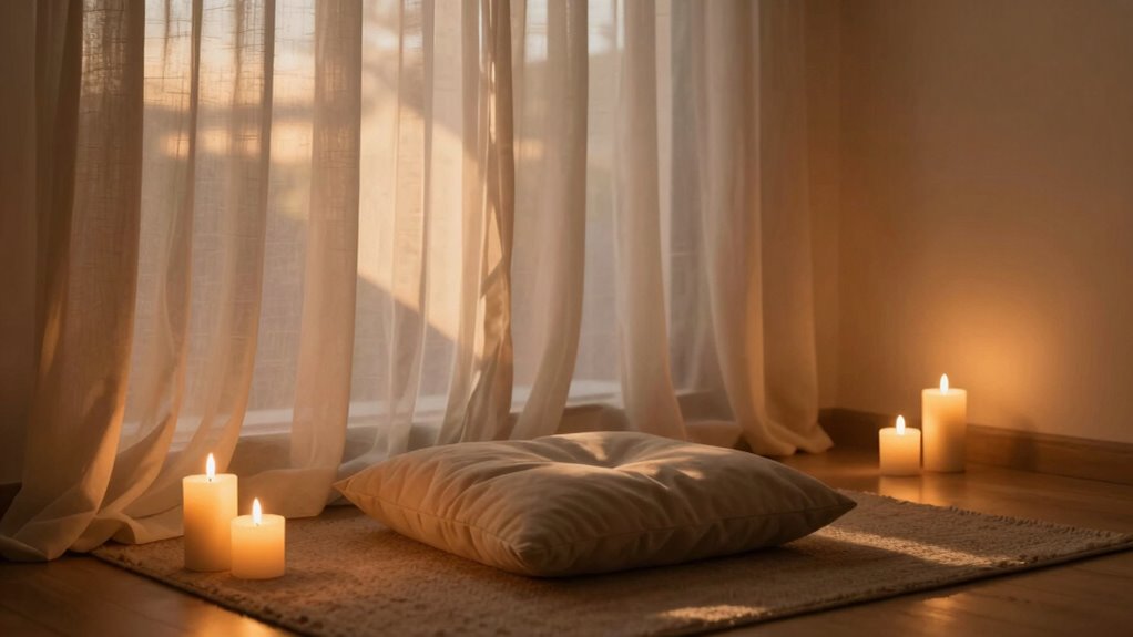 create a calming lighting environment