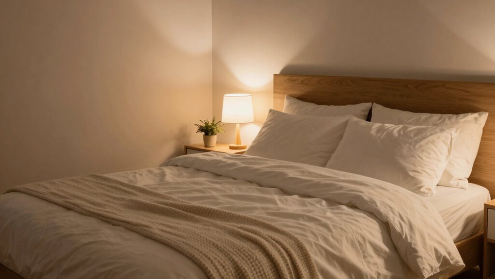 create a peaceful clutter free bedroom