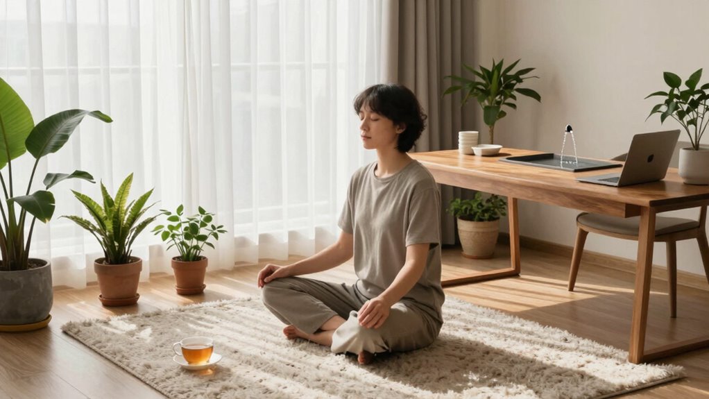 create calm focused space