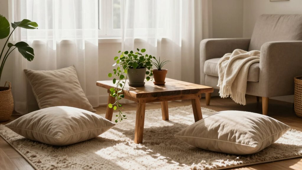 create peaceful balanced space