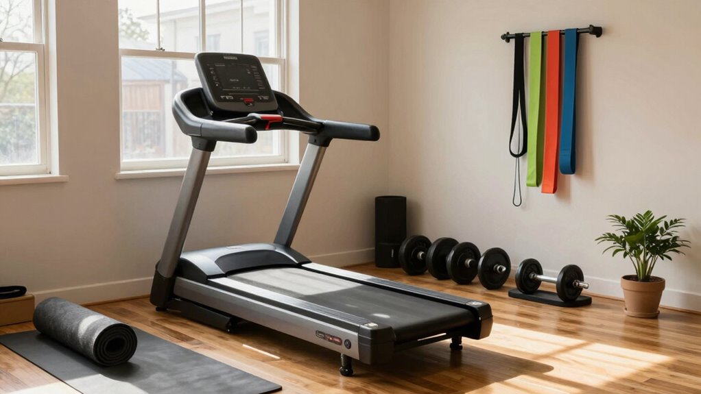 home gym enhances self care routine