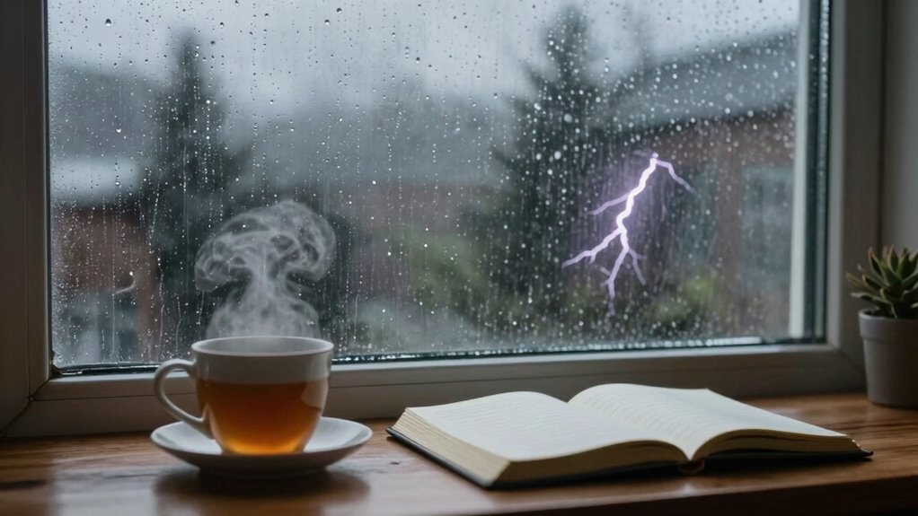 journaling emotions during storms