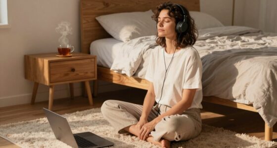 listening to calming sounds