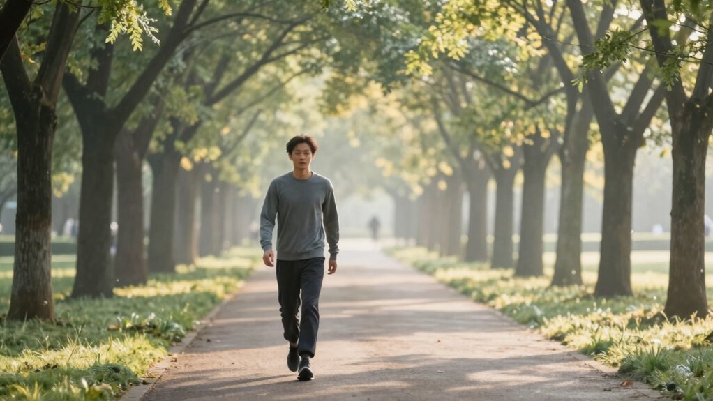 mindful steady walking technique