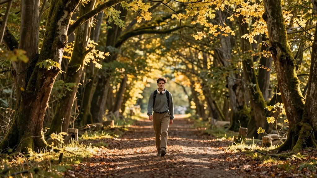 mindful walking avoid distractions