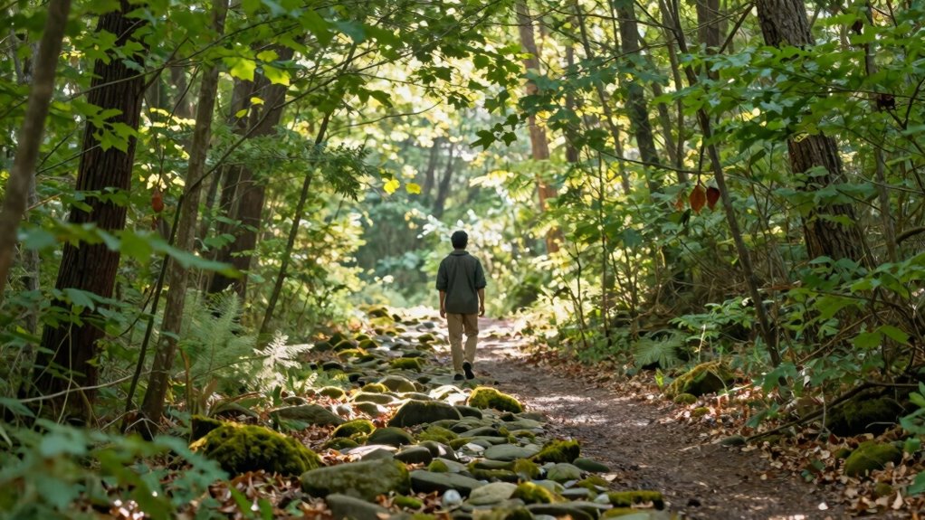 mindful walking clears mental fog