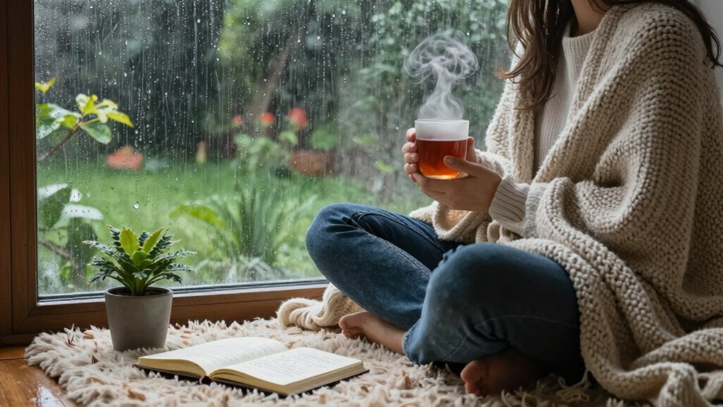 rainy day calming rituals