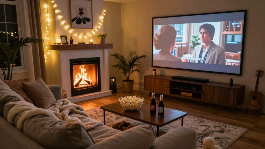 relaxed cozy movie atmosphere