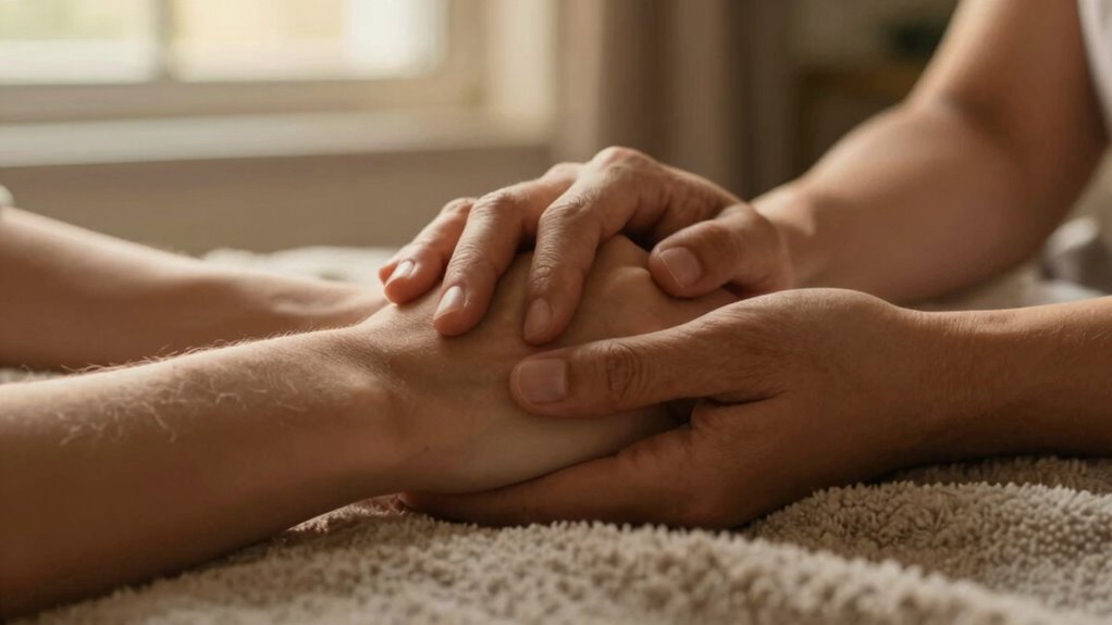 touch silence emotional healing