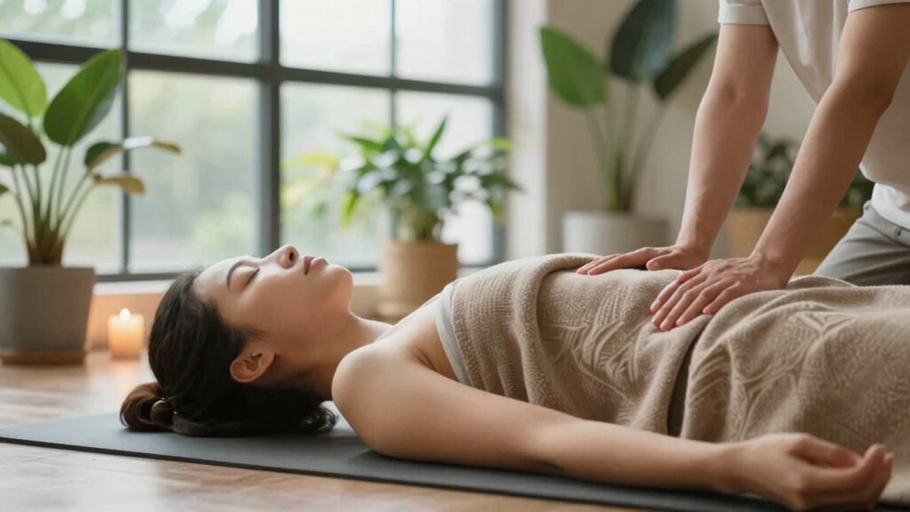yoga massage stress relief