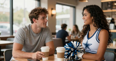 Eagles' Cooper DeJean reveals how he started dating Cowboys cheerleader