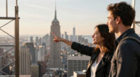 Couple On Empire State Building