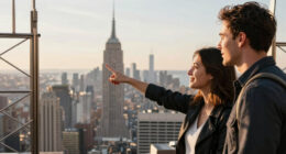 Couple On Empire State Building